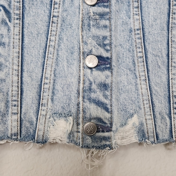 LOVERS + FRIENDS Distressed Jean Jacket - Picture 5 of 16